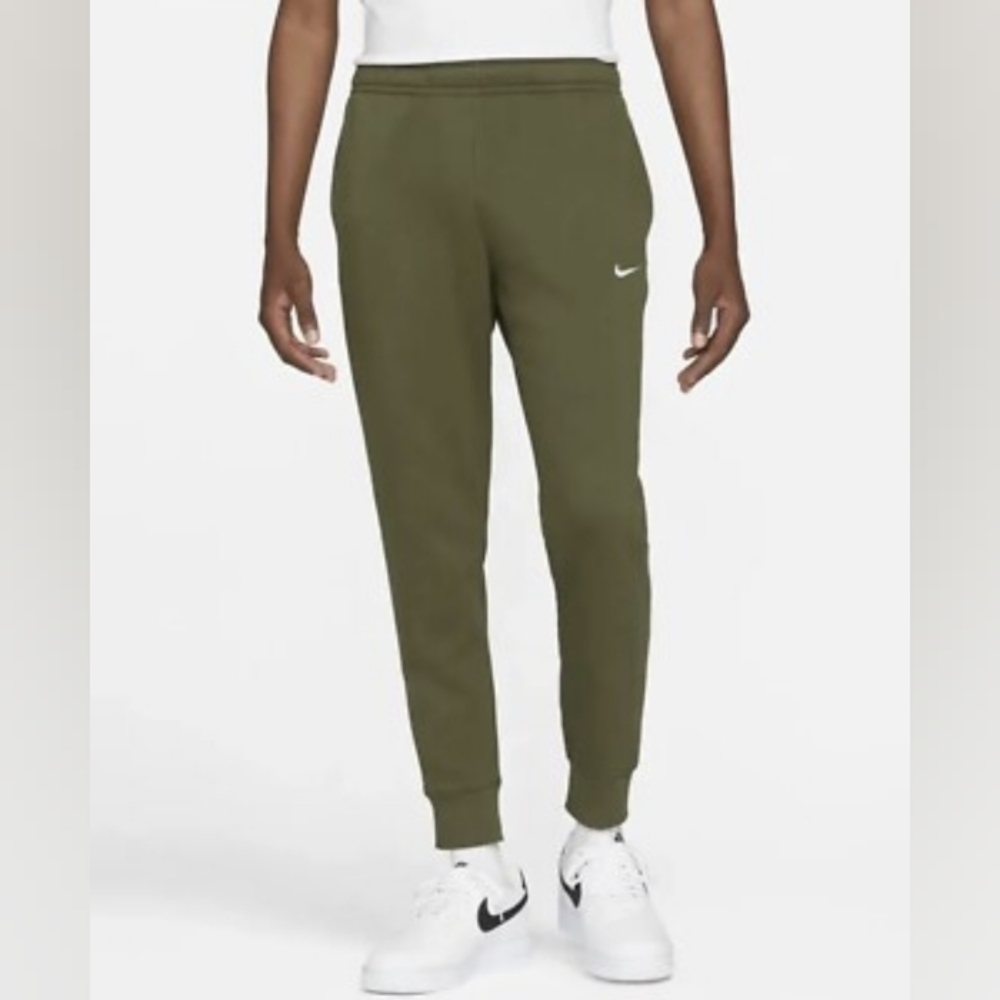 Nike Men's Green Jogger Pants Elastic Waist Drawstring Size Small Jogging Active